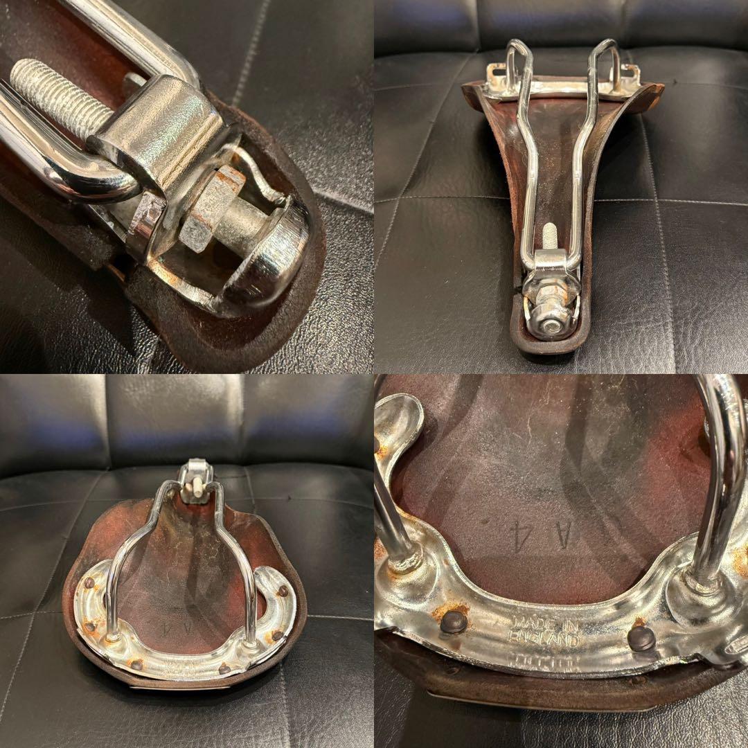 BROOKS ブルックス　レザーサドル　ブラウン茶