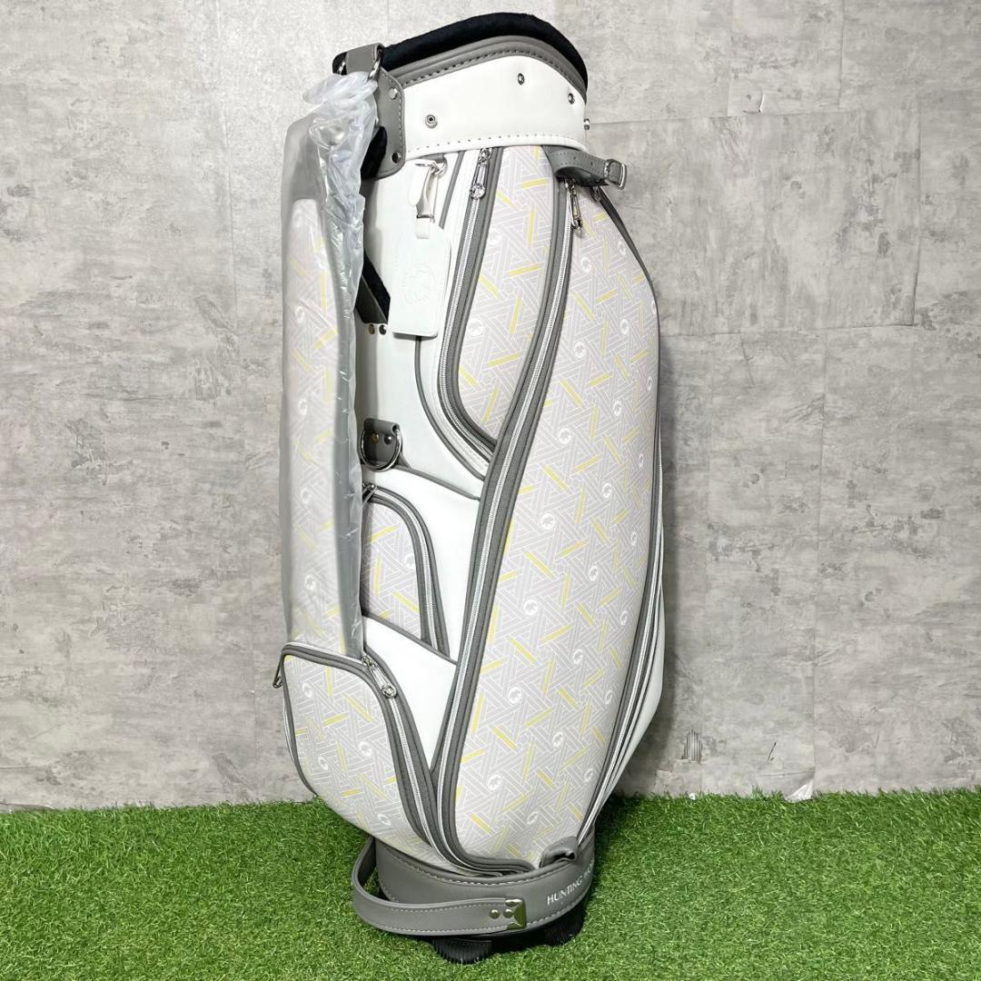 【新品】ハンティングワールド キャスコ キャディバッグ ゴルフバッグ ホワイト