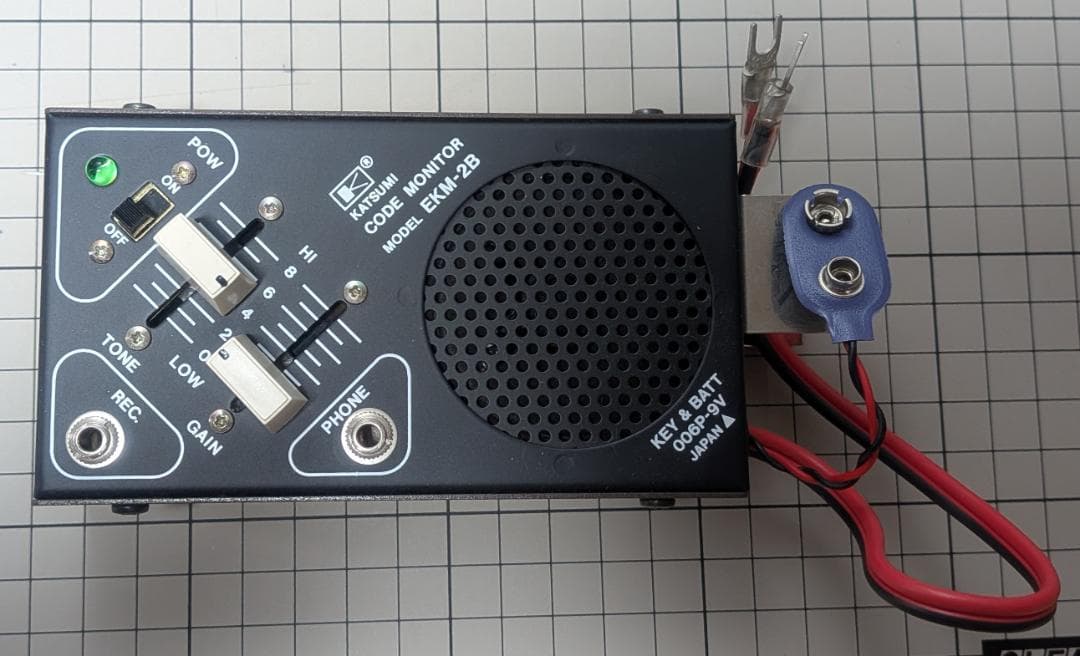 カツミ電機 KATSUMI CW電鍵練習機 コードモニター EKM-2B
