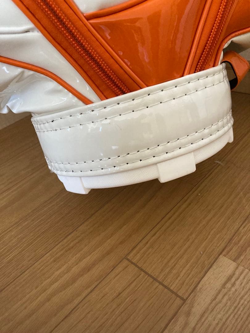 ★新品・未使用★PEARLY GATES キャディバッグ オレンジ/ホワイト