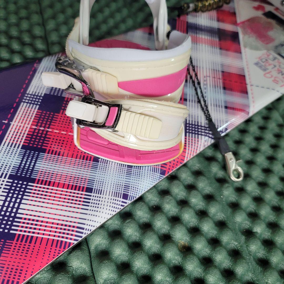 Kissmark 　レディース スノーボード 2点セット 138cm リーシュ付