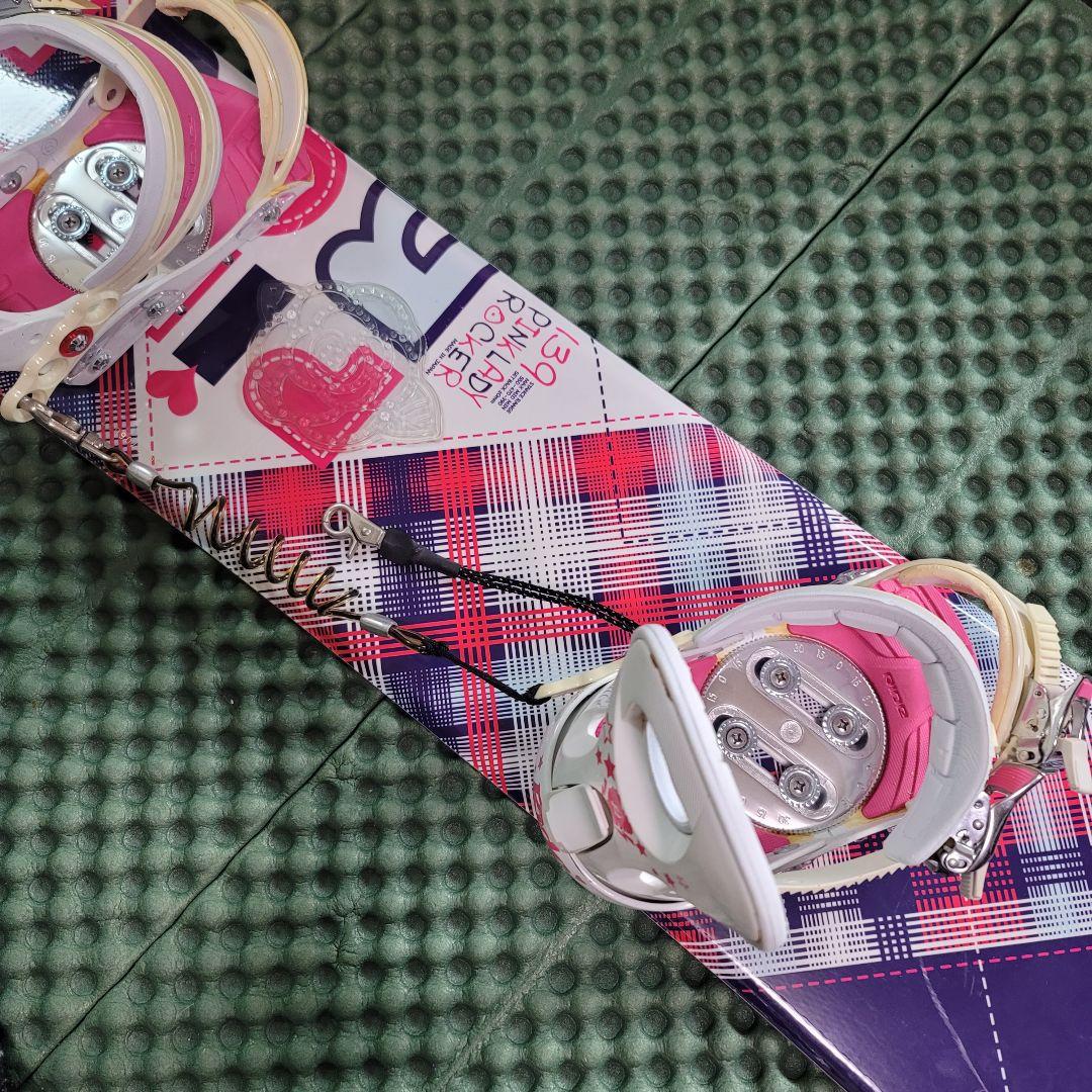 Kissmark 　レディース スノーボード 2点セット 138cm リーシュ付