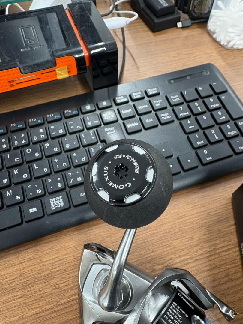 中古 シマノ ツインパワー4000XG ハンドル ゴメクサス スピニングリール