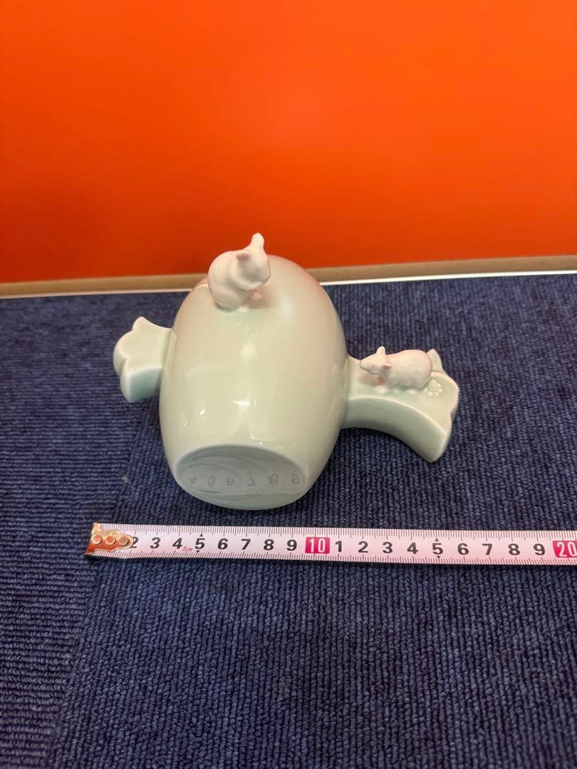 2038 深川製磁  干支 子 ねずみ 置物 打出の小槌  未使用