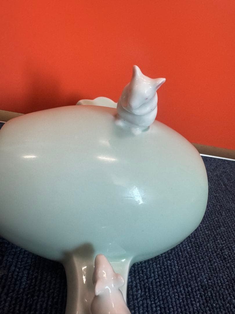 2038 深川製磁  干支 子 ねずみ 置物 打出の小槌  未使用