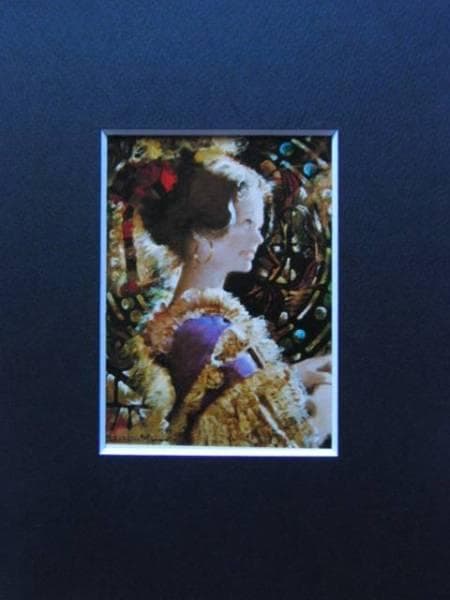 宮永　岳彦、小品S、希少画集画、新品額装付