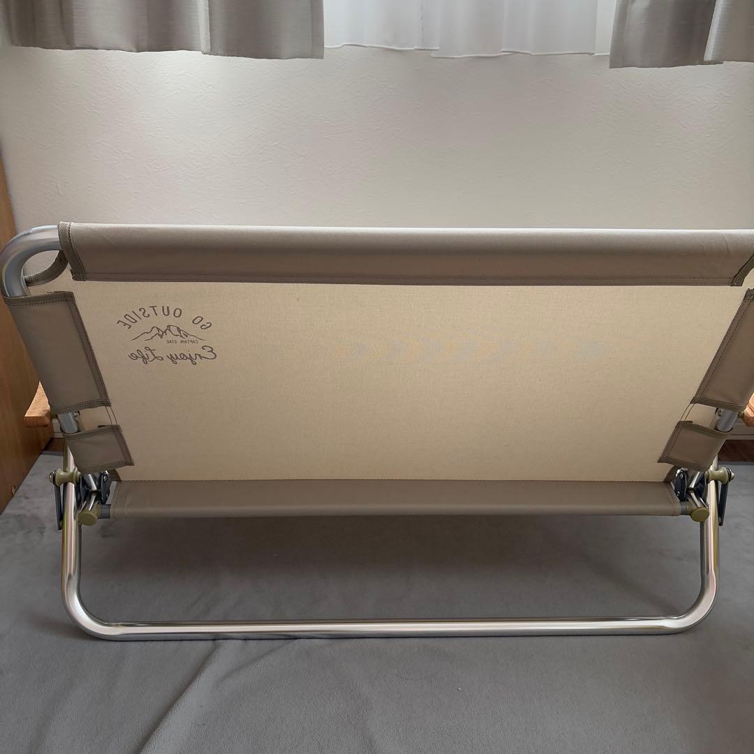 【新品】キャプテンスタッグ　モンテ　アルミ背付ローベンチ