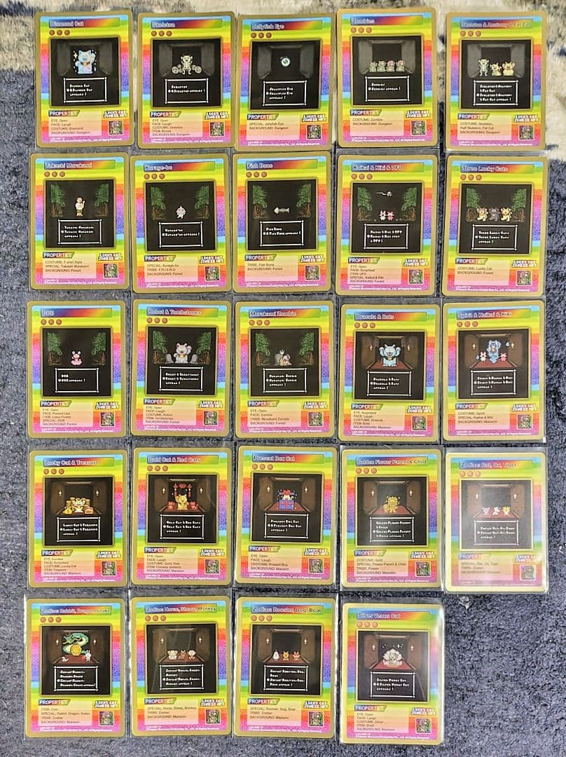 村上隆　Lucky Cat Zombie NFTのトレカ　SR以下コンプ102枚