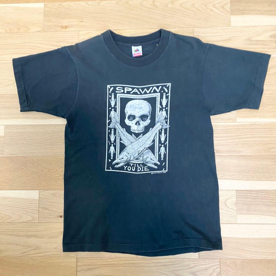 大特価｜80s RAY TROLL SPAWN スカルT M ブラック USA