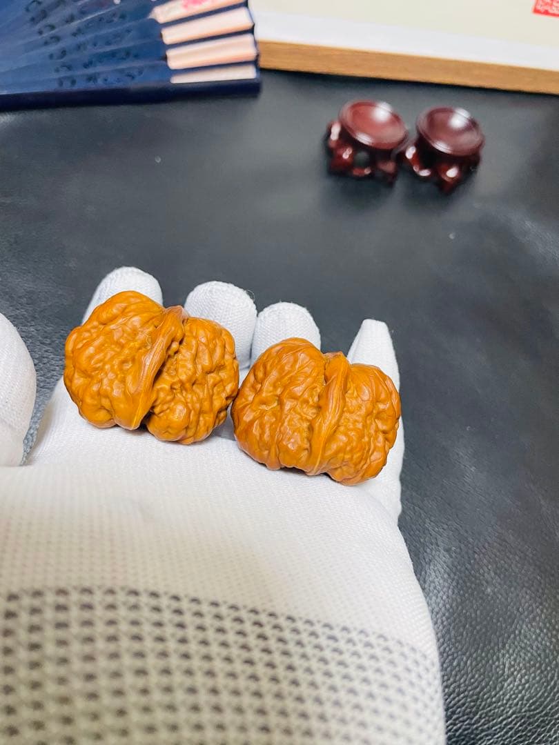 ❤️No.421遊ぶクルミ　文玩核桃 满肉肥蛙（店主1年育てた)