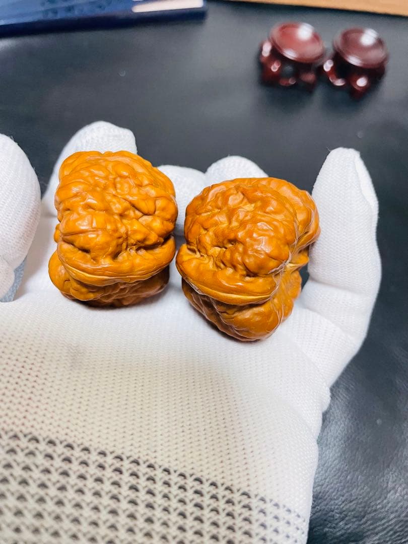 ❤️No.421遊ぶクルミ　文玩核桃 满肉肥蛙（店主1年育てた)