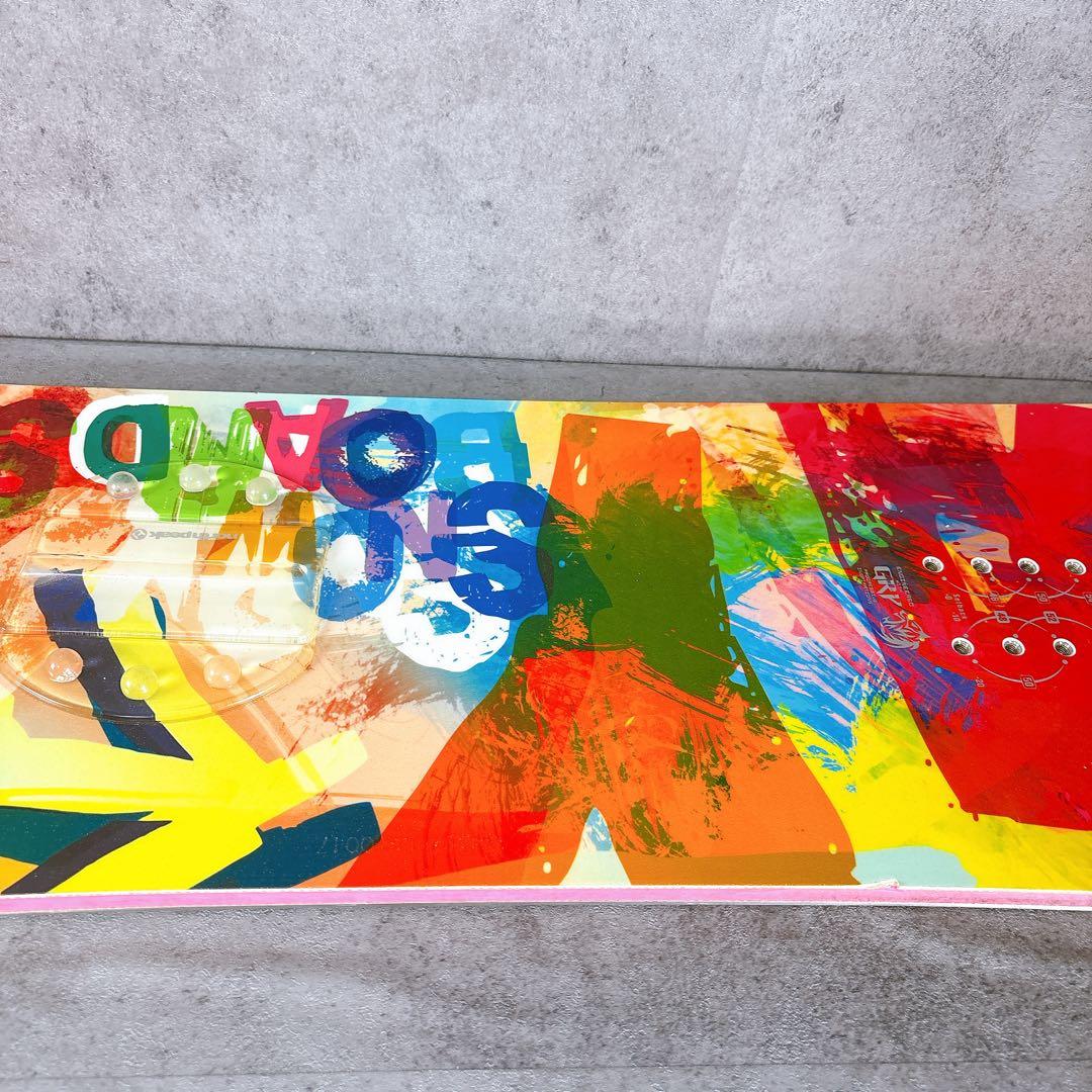 レディーススノーボード2点セット　グレイ 139センチ×ドレイク　バイン付き