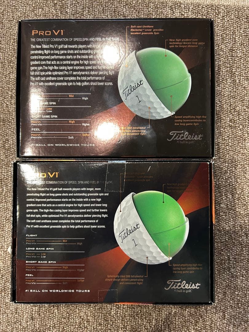 【未使用】タイトリスト Titleist Pro V1 ゴルフボール 2箱セット