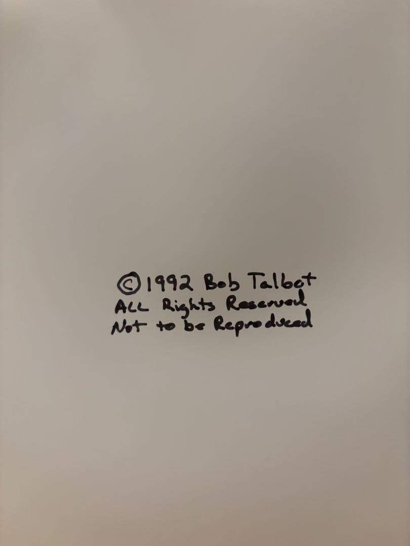Bob Talbot 1992s Original Vintage