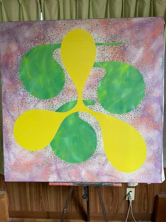 油絵　現代アート　光合星　作者　あんどうまさひろ　油彩画