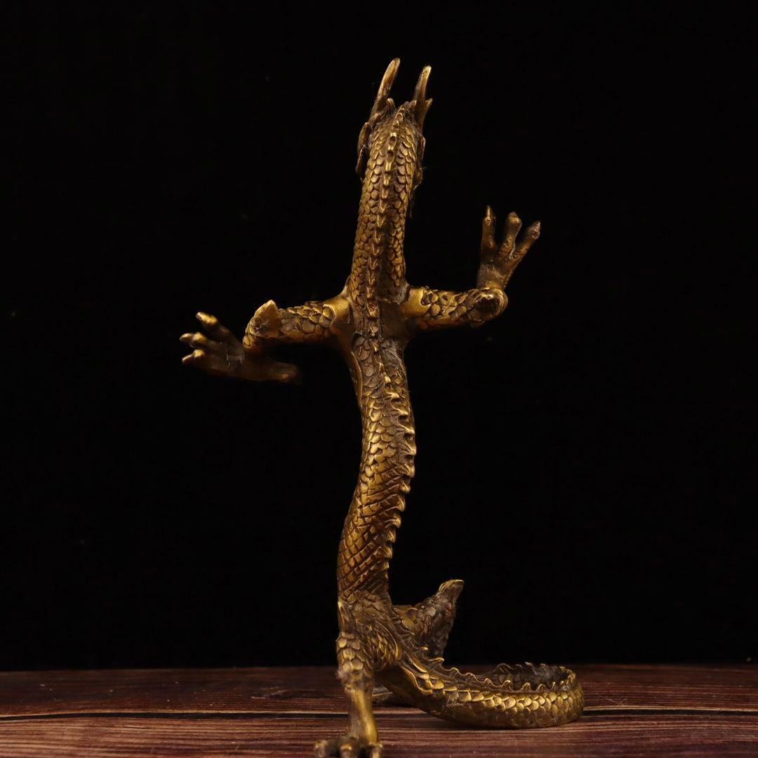 竜 五爪金竜 銅製品 装飾品 工芸品美術品 置物