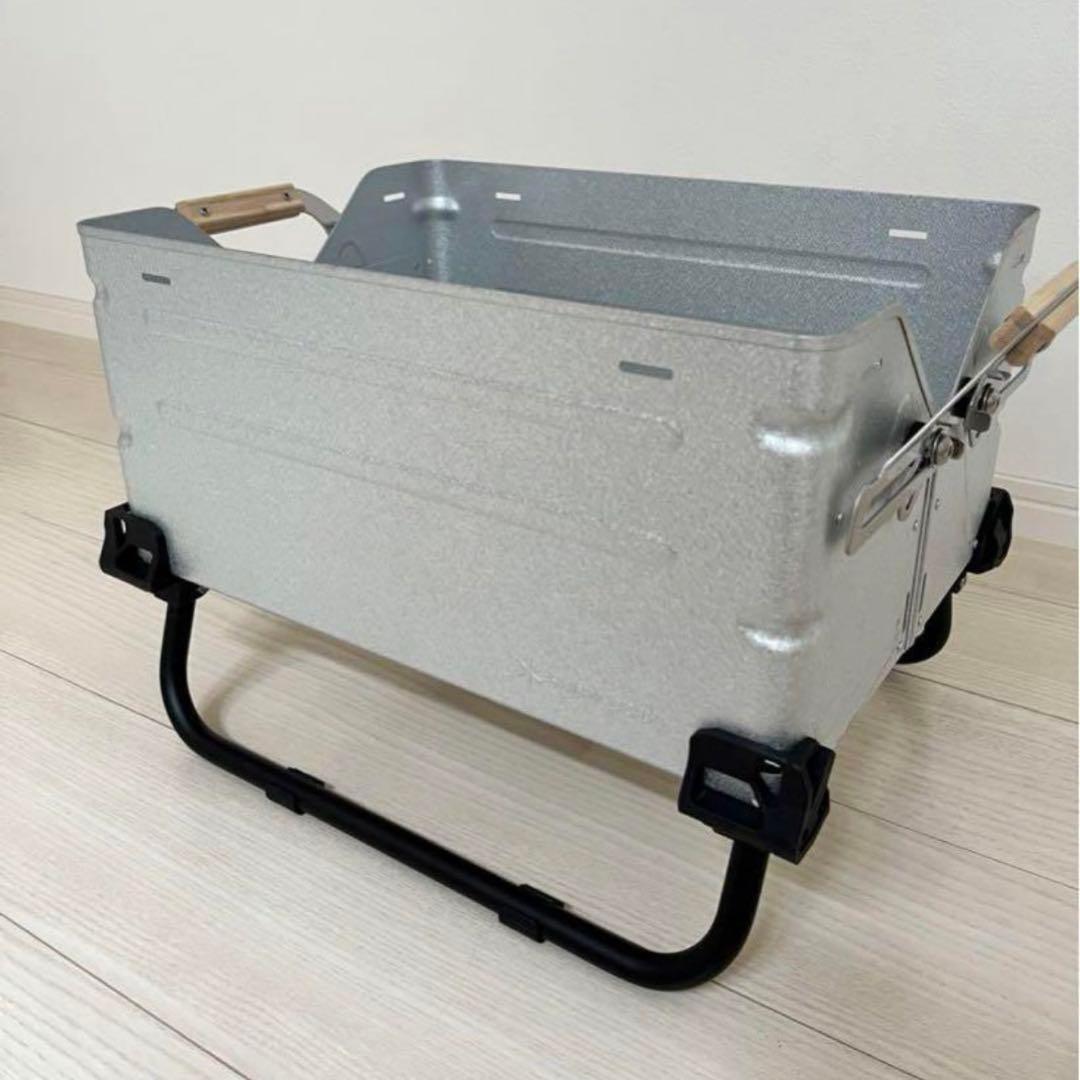 2個セットシェルフコンテナ25 レッグ　マットブラック peak