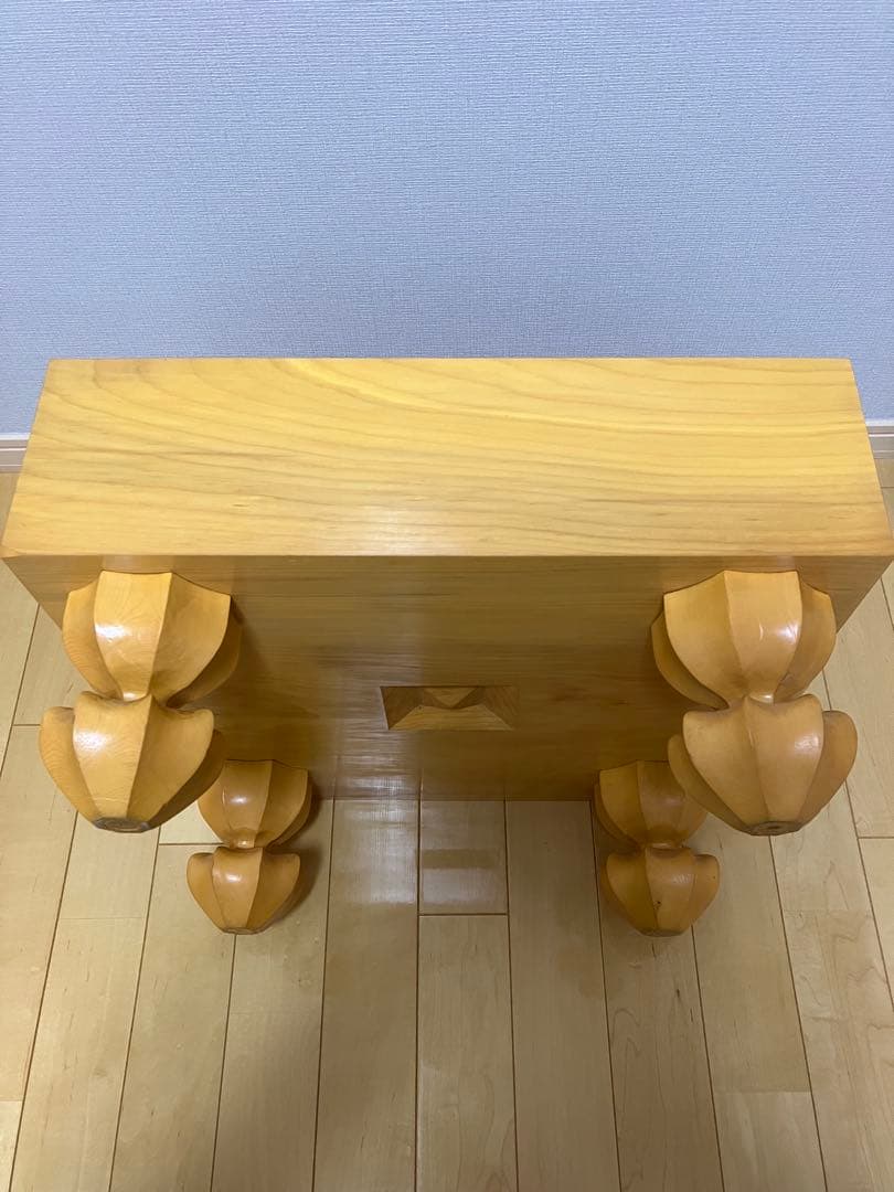 【高級】国産本榧 脚付き囲碁盤 蛤碁石セット付 桐箱・布付き ⭐︎美品⭐︎