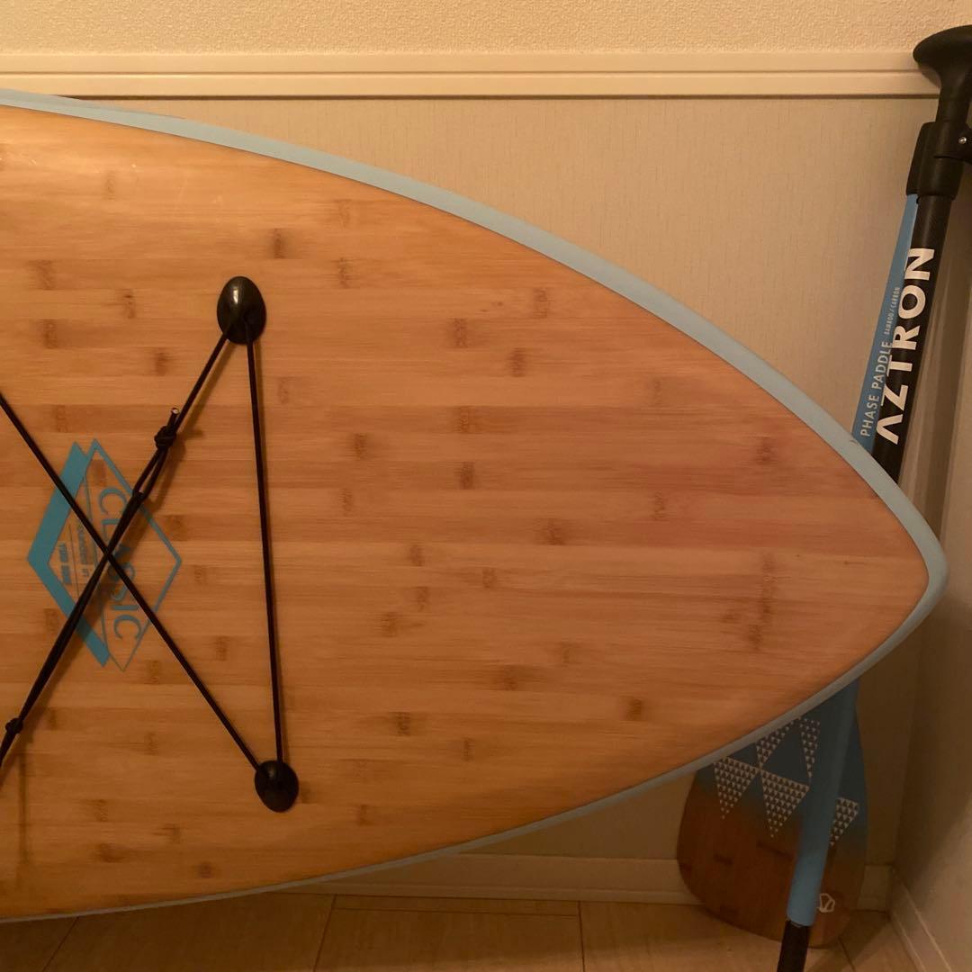 サーフィン・ボディボード YUKI SURF Classic Bamboo All round 9'8\"