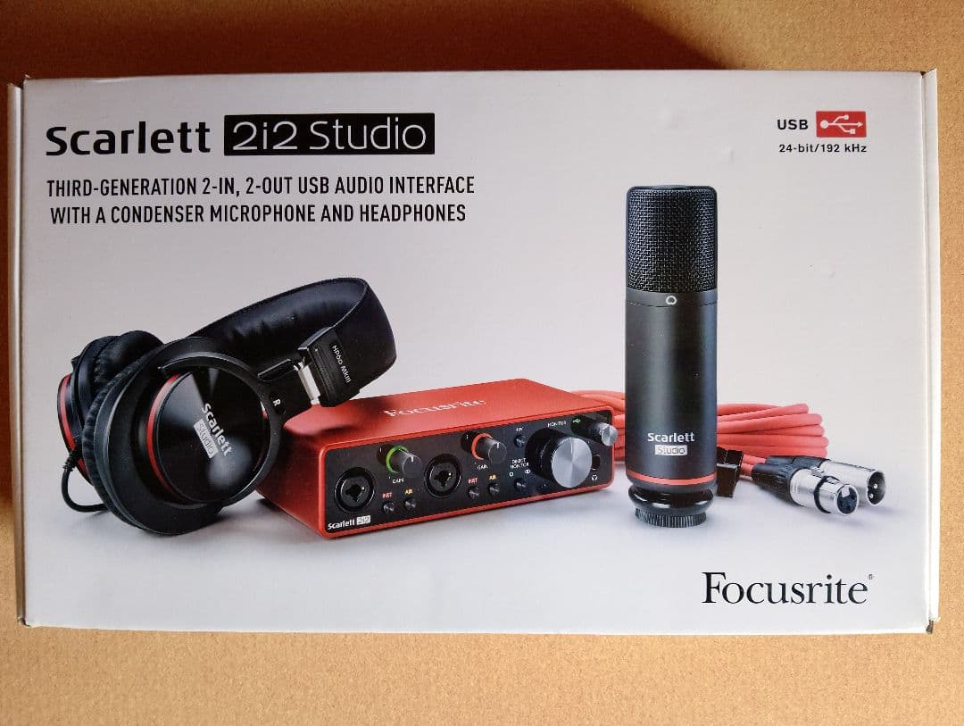 オーディオインターフェース Scarlett 2i2 Studio 3rd