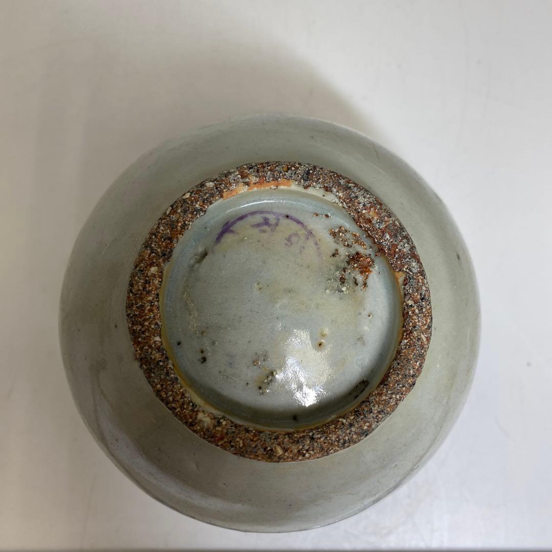 李朝　染付　丸壷　タカオ　最大幅約12㎝ 東里8-0130②