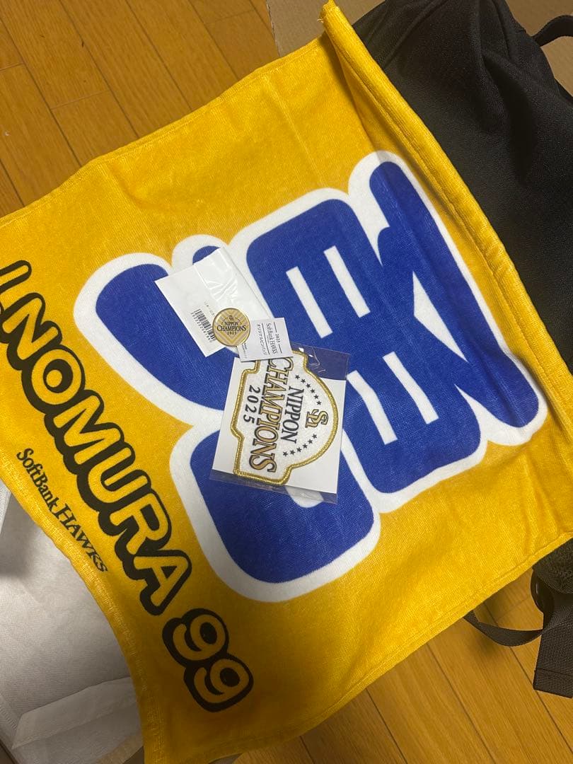 ソフトバンクホークス保冷スペース付きリュックその他セット