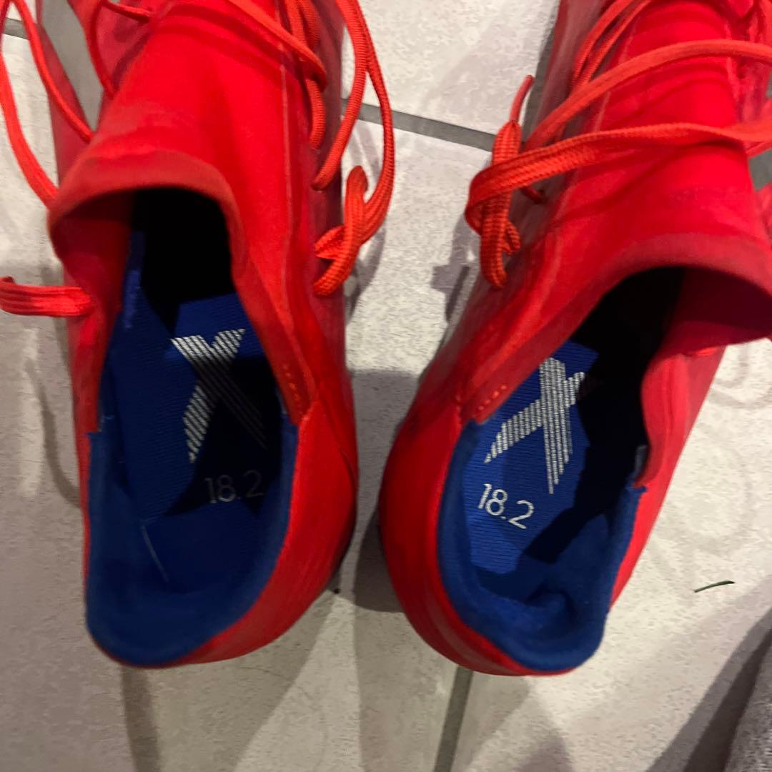 adidas アディダスX18.2 HGソール　1度使用のみ　サイズ27.0