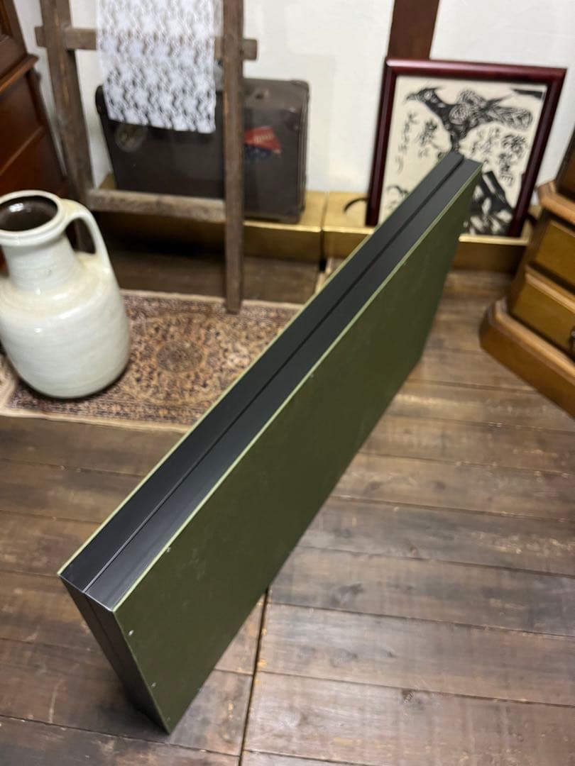 澁川矗 【ぼたん ぼたん】 2枚折屏風 950×500 真作保証 しぶかわなおし