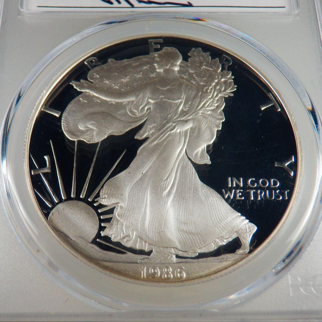1986年 シルバーイーグル PCGS PR70DCAM 5