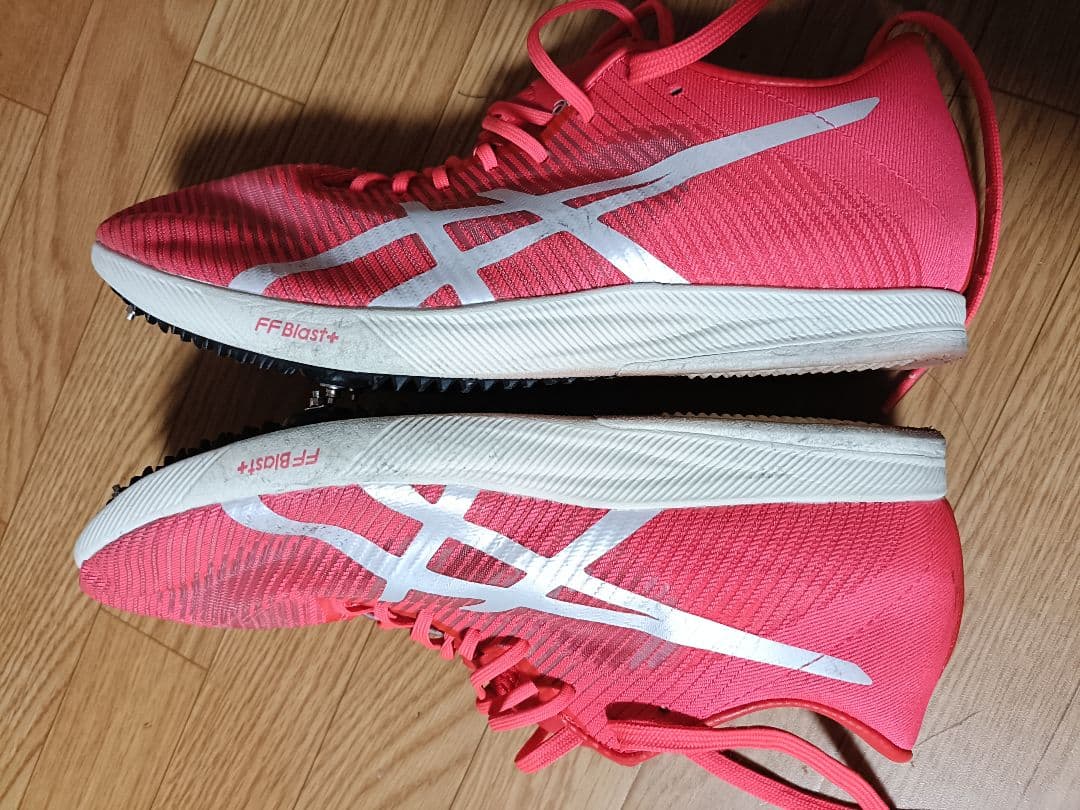asics COSMORACER LD スパイクシューズ　赤　25　女子　美品