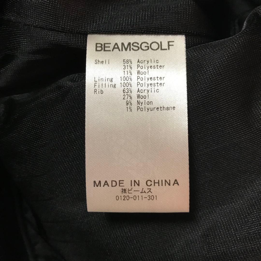 美品✴️BEAMS GOLF『ビームス 中綿 ブルゾン ジャケット』チェック 半袖