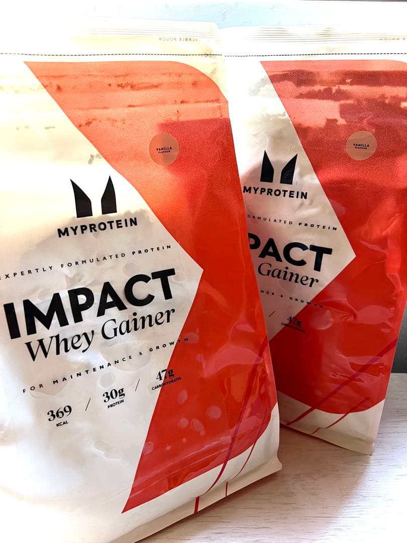 マイプロテイン★ウエイトゲイナー★バニラ味★5kg(2.5kg✖️2袋)使いやすい