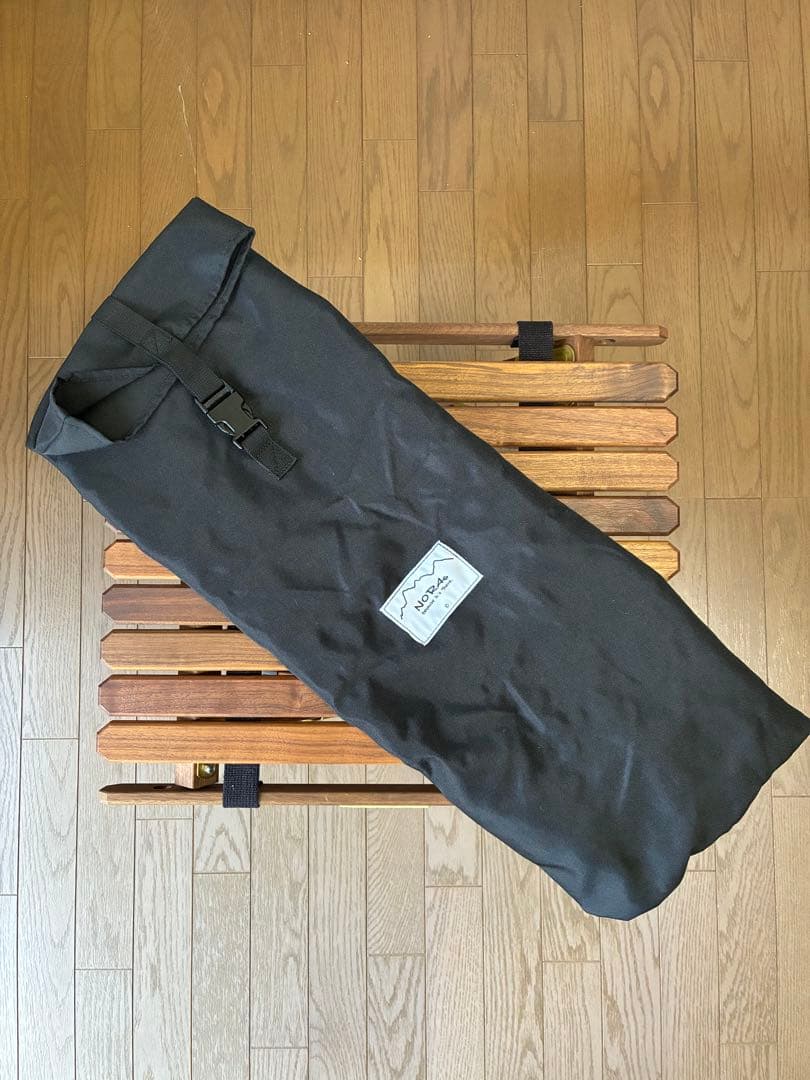 NORAs サイドテーブル ウォールナット 真鍮 収納袋付