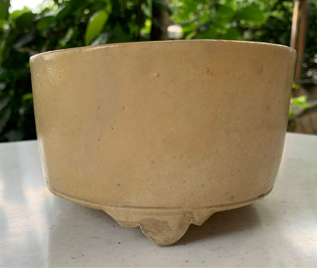 希少　江戸時代　美濃　鉄摺絵　菖蒲図　三足　野香炉