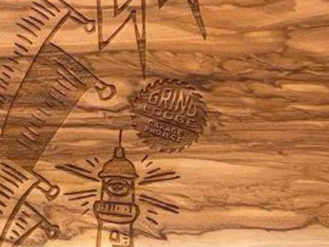 希少　グラインドロッヂ×レイリーヒュッゲストア×canowa カッティングボード