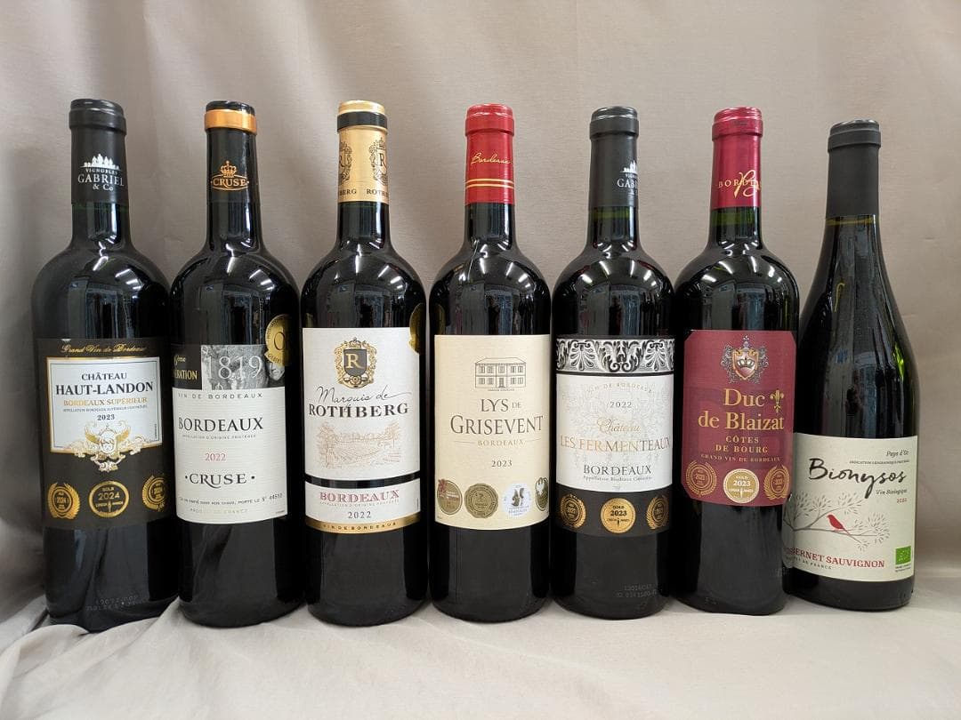 フランス金賞受賞　　赤白セレクション　12本セット　750ml