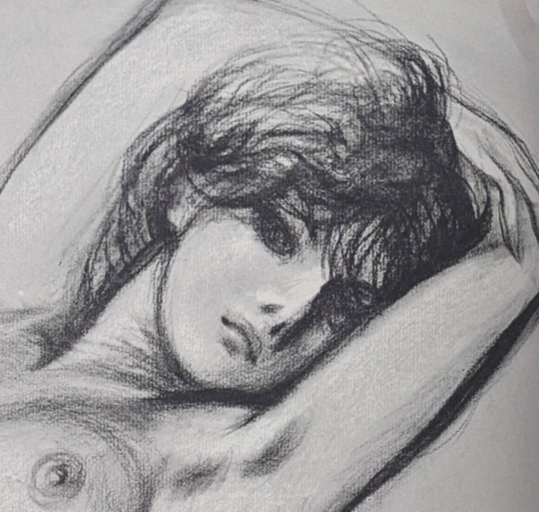 古沢岩美、「花と猫と女」、厳選、希少画集・額装画、限定800部