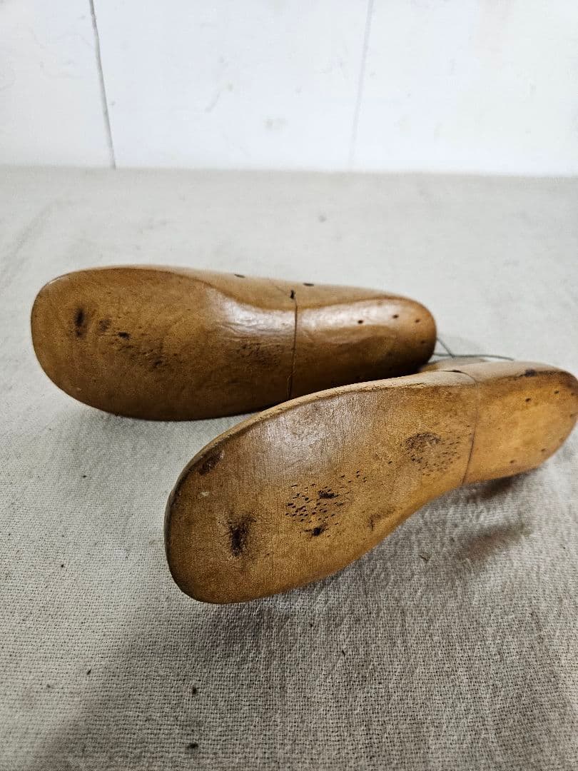 英国アンティーク 古い木のシューモールド 木製 ラスト 子供用 1956s
