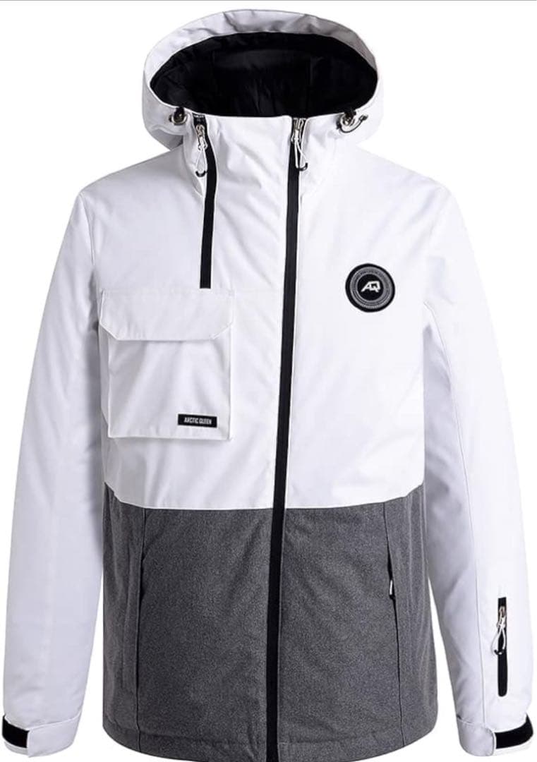 《訳あり未使用品》 HOTIAN スノーボードウェア ホワイト M スキーウェア