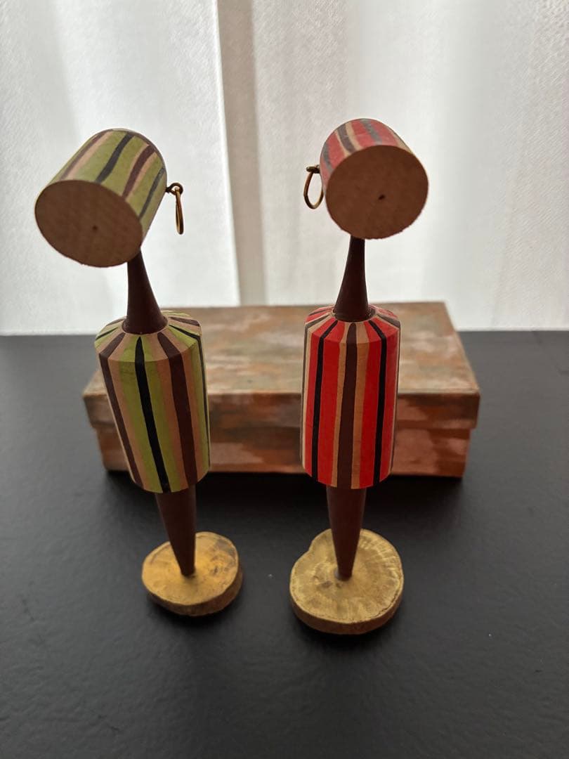 昭和 レトロ 美品 モダン こけし 木製 ミッドセンチュリー 置物 レトロ雑貨