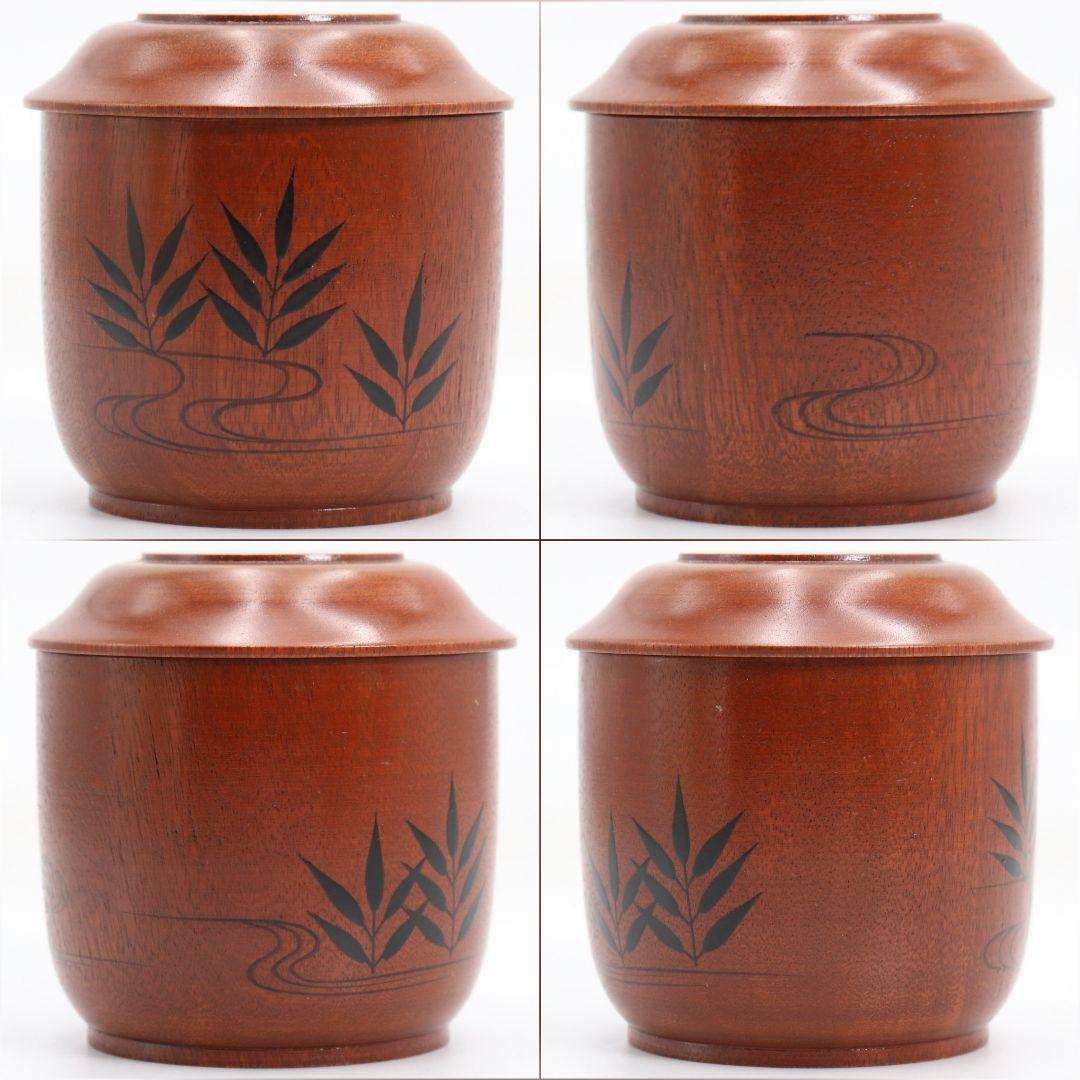 道場宗廣作 苫屋棗 千鳥蒔絵 茶道具 共箱　V936　N8