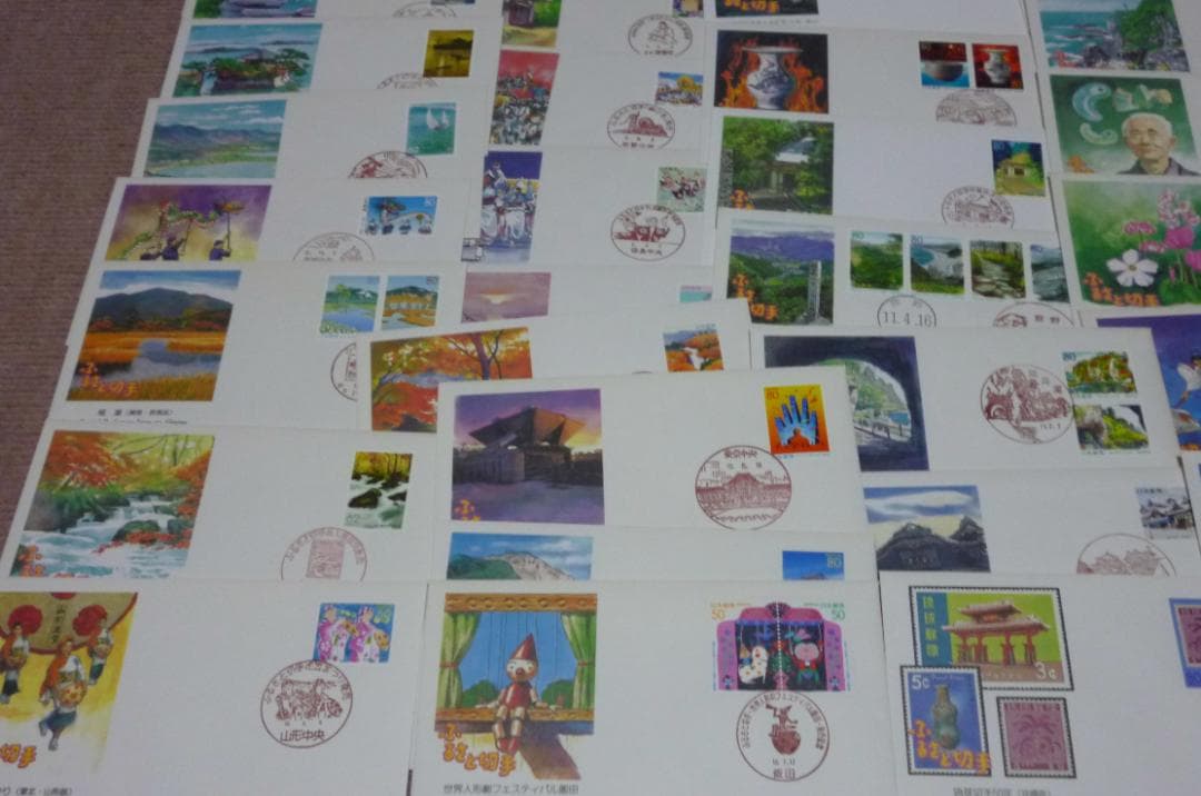 ふるさと切手 　初日カバー 　FDC　　合計73枚