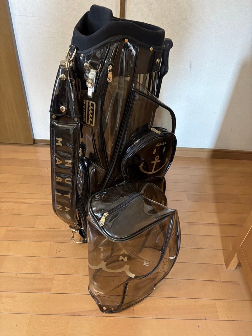 muta marine ゴルフバッグ・キャディバッグ スケルトン 黒/ゴールド