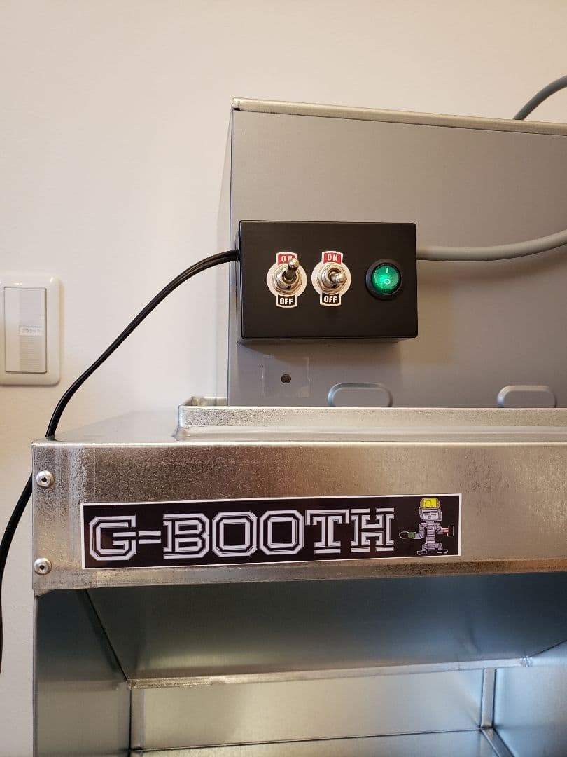 G-BOOTH M-02PLUS研磨塗装ブース 550m3/h実用新案三段階切換