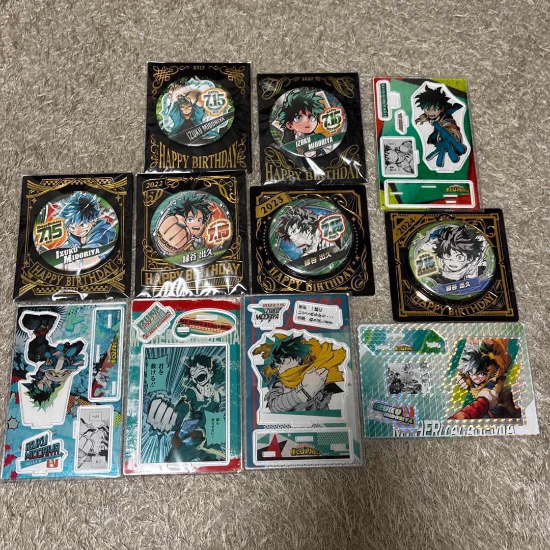 緑谷出久 名場面ジオラマ バースデイ缶バッジ まとめ売り