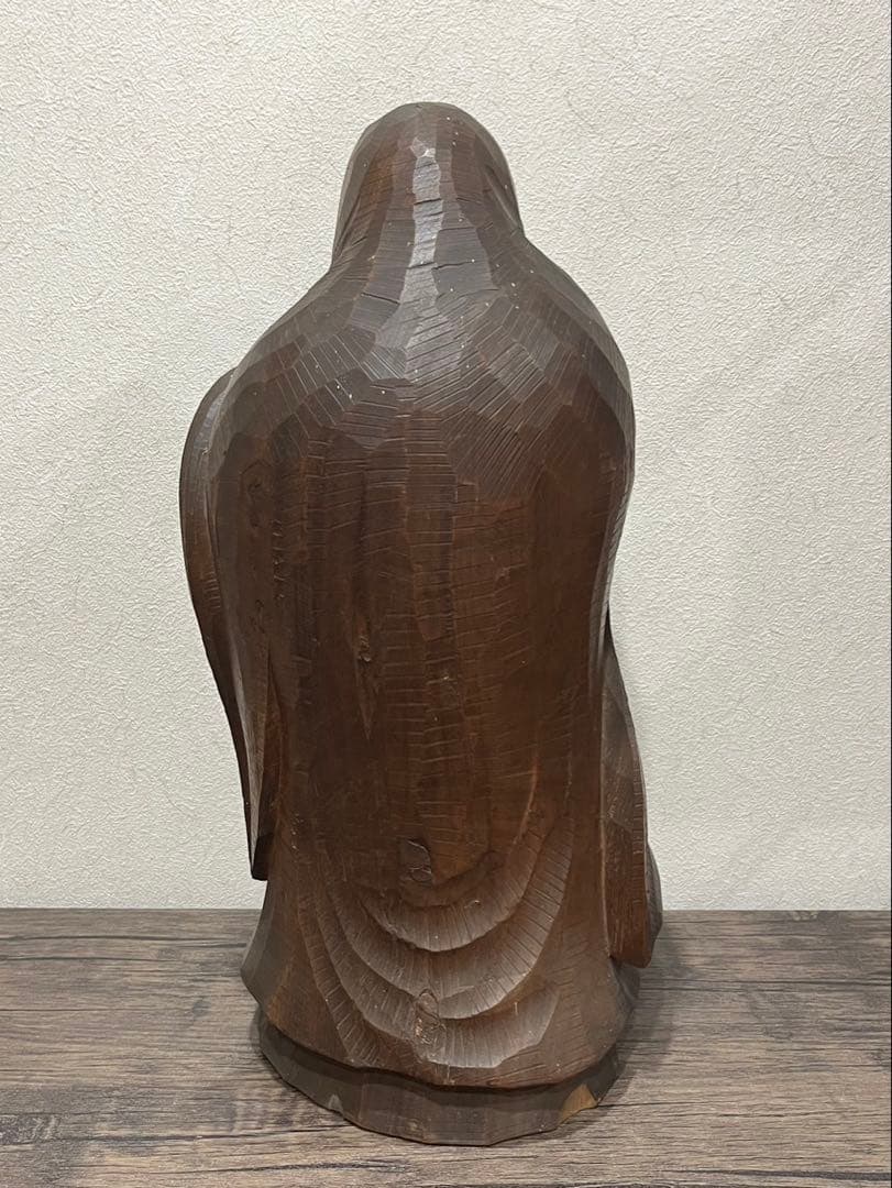 【送料込み】象山作　彫刻　美術品　芸術品　木工彫刻　縁起物