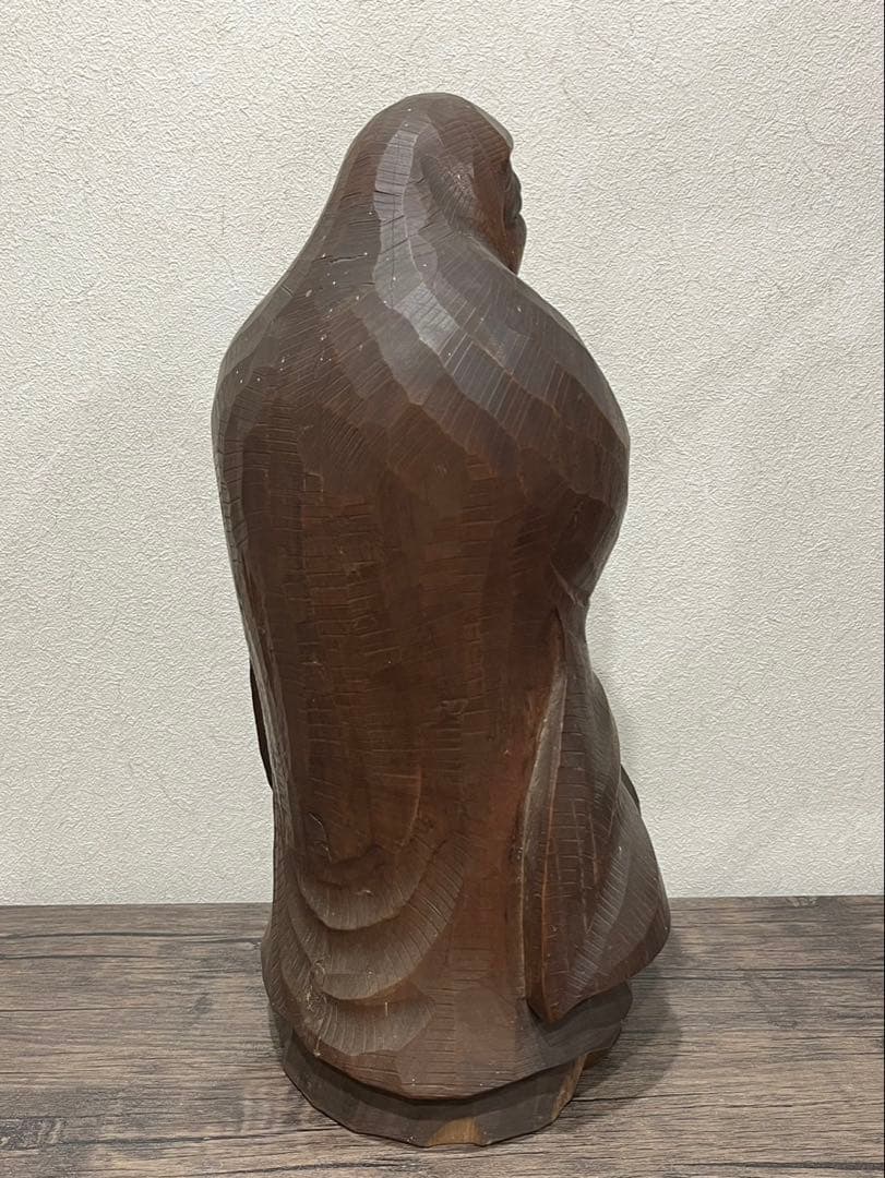 【送料込み】象山作　彫刻　美術品　芸術品　木工彫刻　縁起物