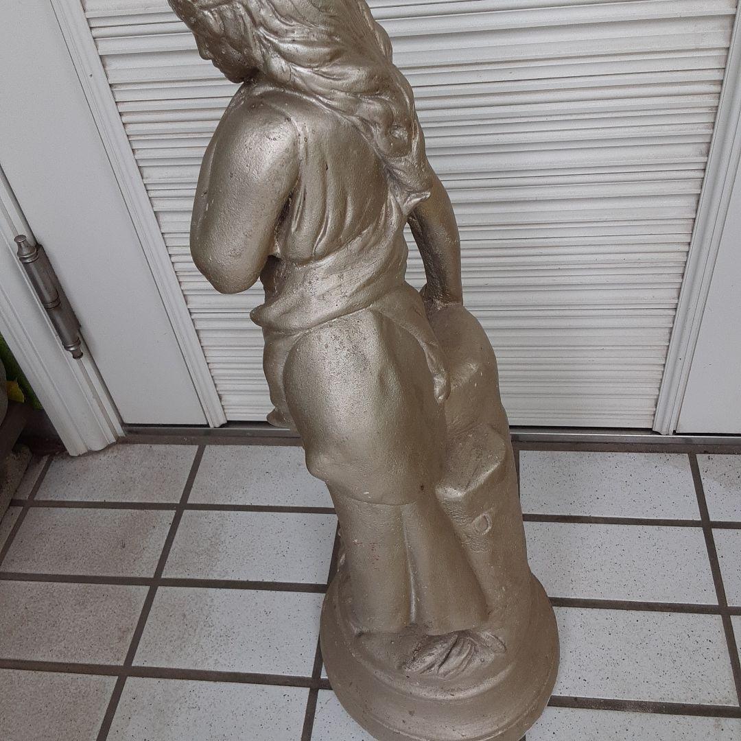 シルバー少女像 約70cm