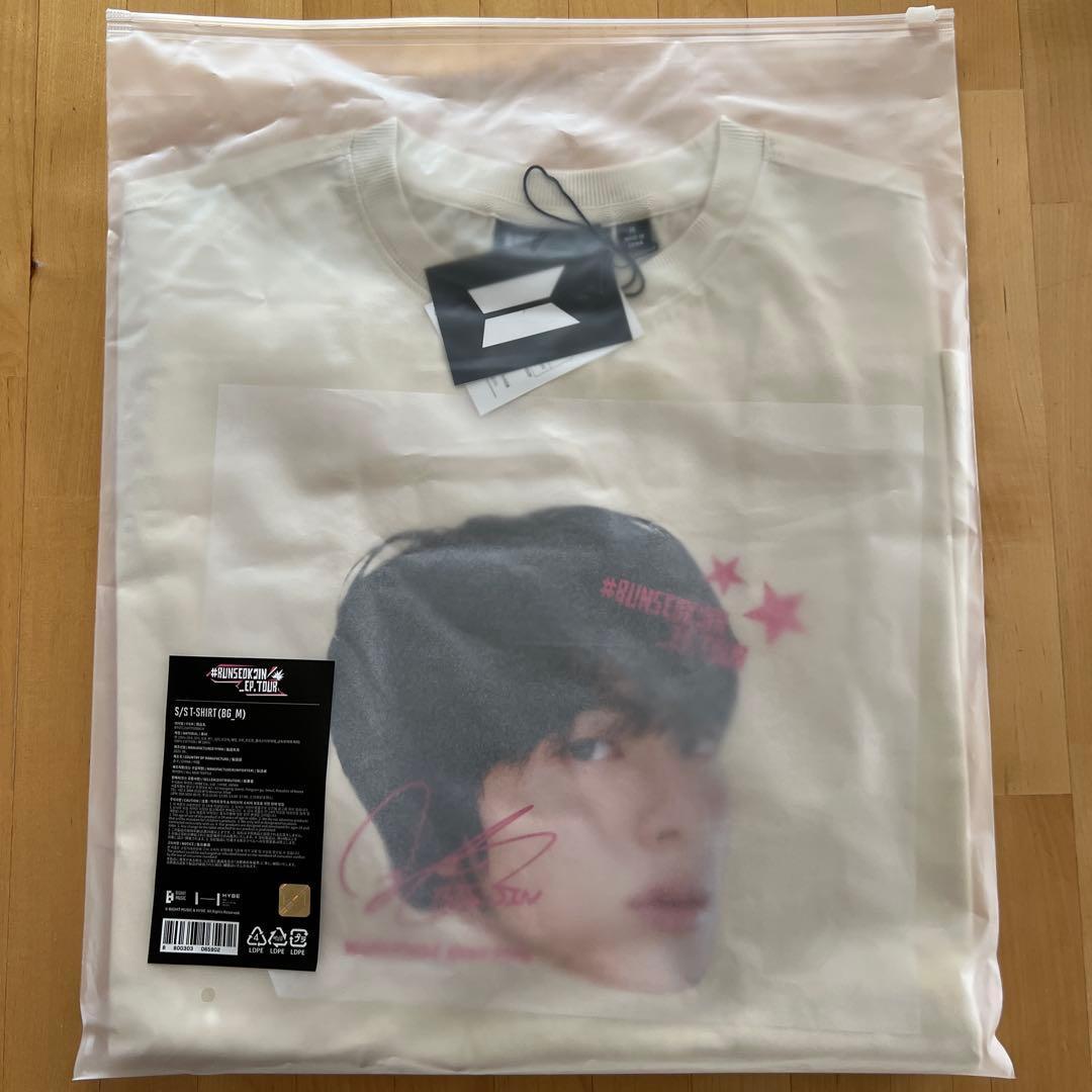 RUNSEOKJIN BTS ジン 顔Tシャツ Mサイズ