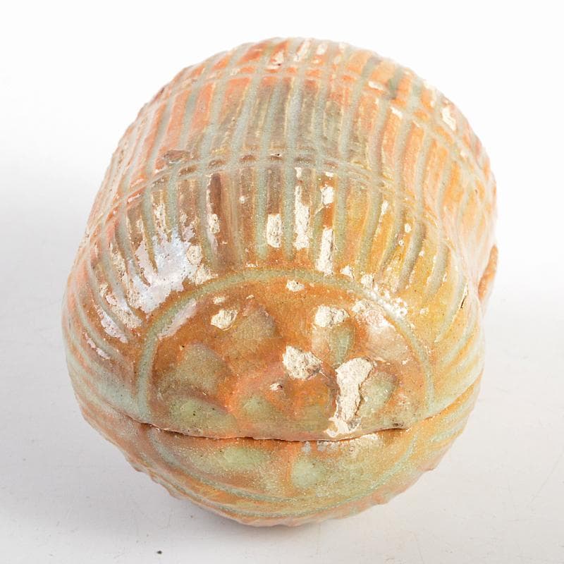 茶道具　楽吉左衛門　色絵　俵香合　共箱　M　R5979